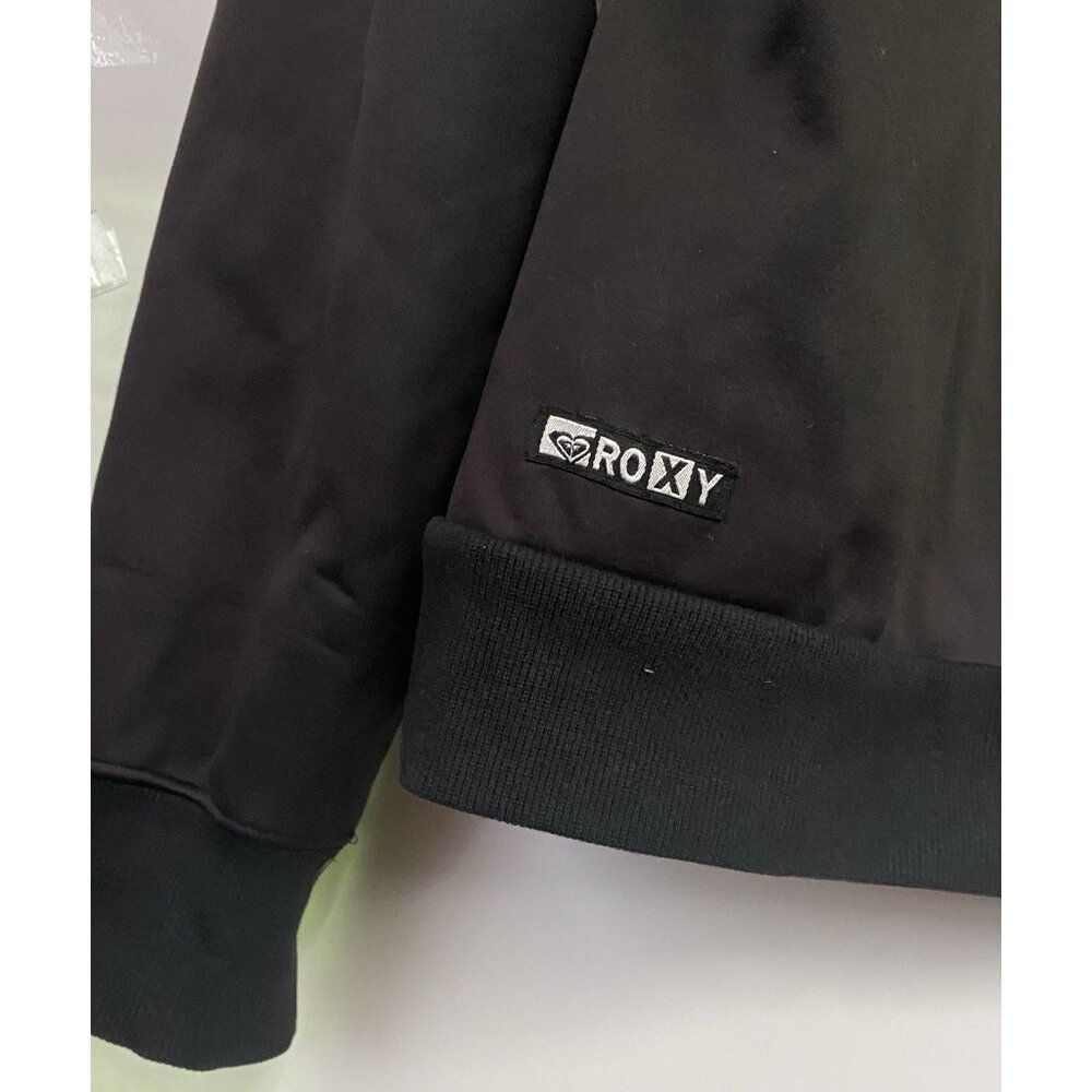 Roxy Snowboard Ski Jacket Black Medium Full Zip Hoodie - Picture 8 of 11